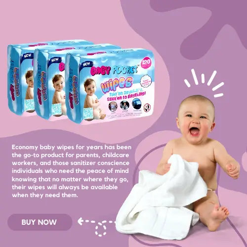Baby Pocket 99% Pure Water Unscented Wipes - Babypocketshop