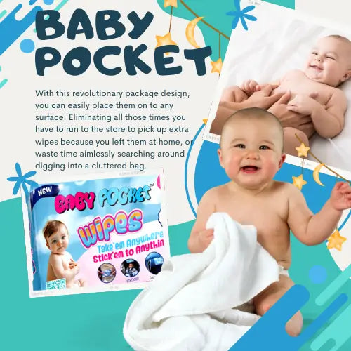 Baby Pocket 99% Pure Water Unscented Wipes - Babypocketshop