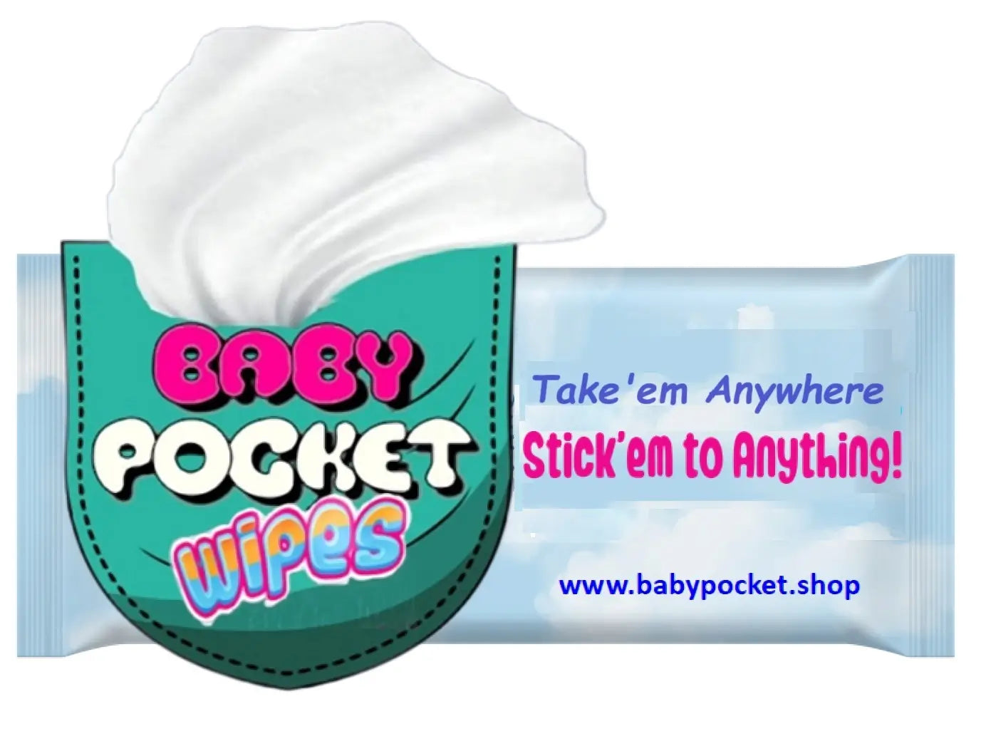 Baby Pocket 99% Pure Water Unscented Wipes - Babypocketshop
