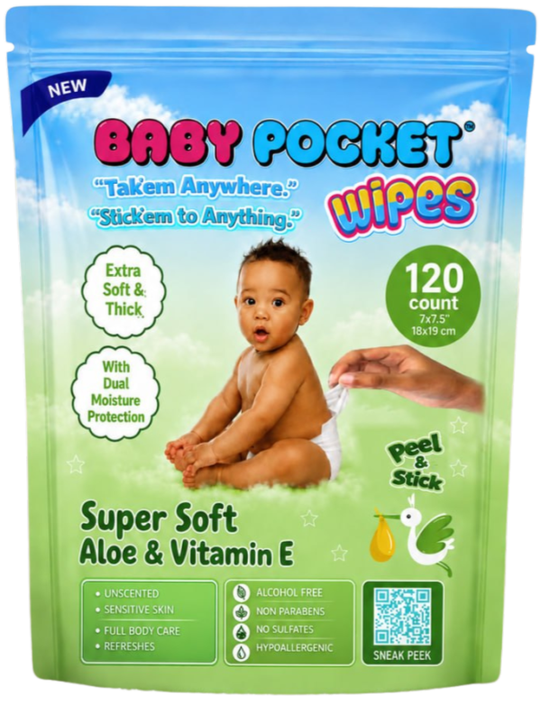 Baby Pocket Super Soft Aloe & Vitamin E Wipes