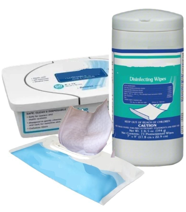 Bulky wipes tubs and packs