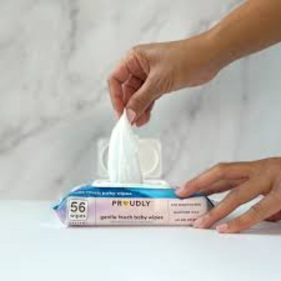 Pulling a wipe with two hands